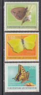 2010 Liechtenstein Butterflies Complete Set Of 3  MNH @ BELOW FACE VALUE - Ongebruikt