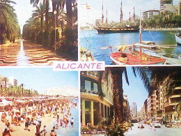 ESPANA  ESPAGNE ALICANTE MULTI VUES NAVE SHIP VELIERO  V1972 JV5889 - Alicante