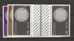 1970 MNH Ireland Mi 239-41 Gutter Pairs Unfolded - Nuovi