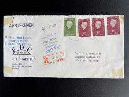 NETHERLANDS 1980 REGISTERED LETTER GELEEN TO TILBURG 21-05-1980 NEDERLAND AANGETEKEND - Brieven En Documenten