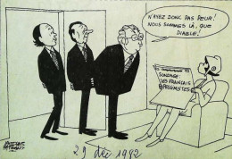 ► Coupure De Presse   Le Figaro Jacques Faisant 1982 Fabius Delors Mauroy Sondage Les Français Sont Pessimistes - 1950 - Oggi