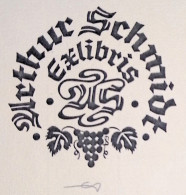 EX LIBRIS ERICH AULITZKY Per ARTHUR SCHMIDT L27bis-F02 EXLIBRIS Opus 16 - Exlibris