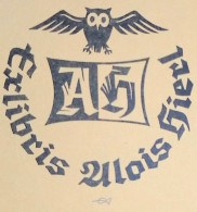 EX LIBRIS ERICH AULITZKY Per ALOIS HIERL L27bis-F02 EXLIBRIS Opus 17 - Exlibris