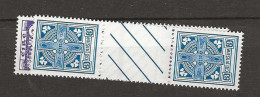 1967 MNH Ireland Mi 76-D, 78-D Gutter Pairs - Unused Stamps