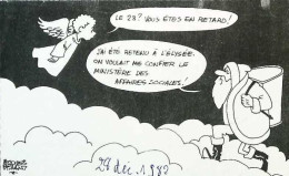 ► Coupure De Presse   Le Figaro Jacques Faisant 1982 Père Noel Ange Retenu à L'Elysée Ministère Affaires Sociales - 1950 - Oggi