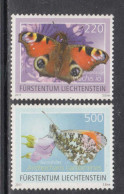 2011 Liechtenstein Butterflies Complete Set Of 2  MNH @ BELOW FACE VALUE - Ongebruikt