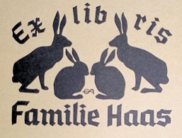 EX LIBRIS ERICH AULITZKY Per FAMILIE HAAS L27bis-F02 EXLIBRIS Opus 21 - Exlibris