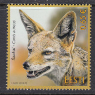 Estland 2018.Estonian Fauna - Golden Jackal. MNH. - Estonia