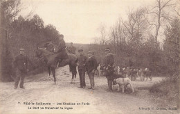 Sillé Le Guillaume * Chasses En Forêt Cerf Va Traverser La Ligne * Chasse à Courre * Meute Chiens Chasseurs Hunt Hunting - Sille Le Guillaume