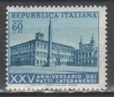 ITALIA 1954 - Patti Lateranensi L. 60 ** - 1946-60: Nieuw/plakker