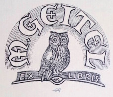 EX LIBRIS ERICH AULITZKY Per M. GEITEL L27bis-F02 EXLIBRIS Opus 24 - Bookplates