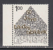 2011 Liechtenstein National Library GOLD Complete Set Of 1  MNH @ BELOW FACE VALUE - Ongebruikt