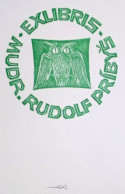 EX LIBRIS ERICH AULITZKY Per MUDR. RUDOLF PRIBYS L27bis-F02 EXLIBRIS Opus 51 VERDE - Exlibris