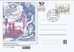 CDV A 223 Czech Republic München Stamp Fair 2018 Coach - Postkaarten