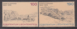 2013 Liechtenstein Art Landscapes KLIEMAND Complete Set Of 2 MNH @ BELOW FACE VALUE - Ongebruikt