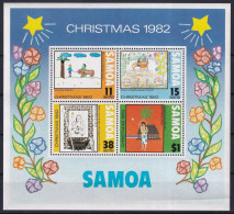 MiNr. 490 - 493 (Block 29) Samoa 1982, 15. Nov. Weihnachten - Postfrisch/**/MNH - Samoa