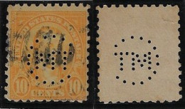 USA United States 1914/1926 Stamp With Perfin CMT Unidentified In Catalogue From Pittsburgh Lochung Perfore - Perfins