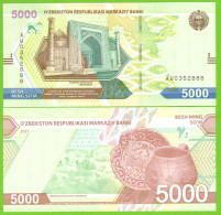 UZBEKISTAN 5000 SO'M  2021  P-W88  UNC - Usbekistan