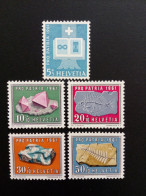 SCHWEIZ MI-NR. 731-735 POSTFRISCH(MINT) PRO PATRIA 1961 MINERALIEN (IV) - Unused Stamps