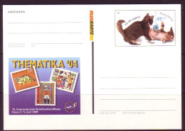 DEUTSCHLAND POSTKARTE MIT MI-NR. 2402 POSTFRISCH(MINT) JUNGE KATZEN 204 - Katten