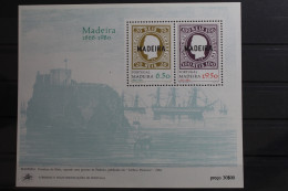 Portugal Madeira Block 1 Mit 62-63 Postfrisch #TC265 - Madère