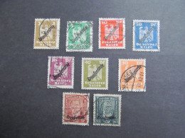 DR-Dienst Nr. 105-113, 1924, Satz, Gestempelt - Dienstzegels