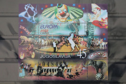 Jugoslawien Block 53 Mit 3078 Postfrisch Europa Zirkus #WK748 - Andere & Zonder Classificatie