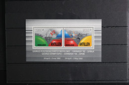 Niederl. Antillen Block 38 Mit 748-749 Postfrisch Briefmarkenausstellung #FU938 - Curazao, Antillas Holandesas, Aruba