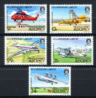 Alderney 18-22 Postfrisch 50 Jahre Flughafen #GF438 - Alderney