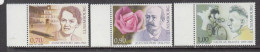 2010 Luxembourg Famous People Flowers Cycling  Complete Set Of 3 MNH @ BELOW FACE VALUE - Neufs