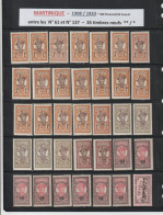 MARTINIQUE -  Entre Les N° 61 Et 137  De 1908/1933 - 35 Timbres Neuf ** & *  -  2 Scan - Unused Stamps