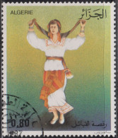 1986 Algerien ° Mi:DZ 921, Sn:DZ 822, Yt:DZ 879, Sg:DZ 938, Kabylei,  Folk Dances - Argelia (1962-...)