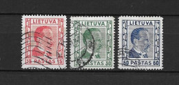 LOTE 1420   ///    LITUANIA 1936  YVERT Nº: 355/357    ¡¡¡ OFERTA - LIQUIDATION - JE LIQUIDE !!! - Lithuania