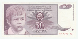 50 Dinara - 1990 - Yugoslavia - Young Boy - Featured Roses - Yougoslavie