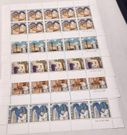 VATICANO 2001 PELLIGRINAGGI GIUBILARI 5 MINIFOGLI ** MNH - Blocchi E Foglietti