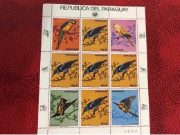 PARAGUAY 1983 Bloc De 9v Neuf ** MNH Ucello Oiseau Bird Pájaro Vogel - Perroquets & Tropicaux