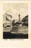 AK Stendal, Breite Straße Mit Sperlingsbrunnen 1933 - Stendal