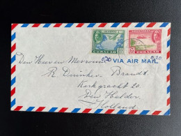 DUTCH ANTILLES CURACAO 1943 AIR MAIL LETTER TO DEN HELDER 16-06-1943 NEDERLANDSE ANTILLEN - Curacao, Netherlands Antilles, Aruba