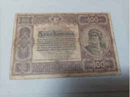 Billete Hungría, 100 Koronas, Año 1920, Serie A033 - Ungheria