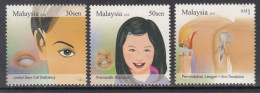 2010 Malaysia Medical Excellence Health Complete Set Of 3 MNH - Malesia (1964-...)