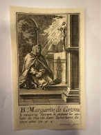 Kopergravure Sainte Marguerite De Cortonne Martyr Graveur Harrewijn Cortona Feestdag 22 Februari Toscane Beschermheilige - Collections