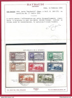 1932 SAN MARINO,n° 168/175 Garibaldi Serie Completa Su Cartolina Cert. Raybaudi - Autres & Non Classés