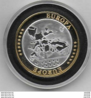 BELGIUM ..-- HOMMAGE Au 1er  EURO Doré De BELGIQUE . ARGENT PUR 999/1000 . BELLE EPREUVE . Valeur Nominale = 100 Euros - Belgio