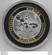 BELGIUM ..-- HOMMAGE Au 1er  EURO Doré De BELGIQUE . ARGENT PUR 999/1000 . BELLE EPREUVE . Valeur Nominale = 100 Euros - Bélgica