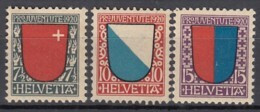 SCHWEIZ  153-155, Postfrisch **, Pro Juventute: Wappen 1920 - Nuevos