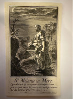Kopergravure Sainte Melanie La Mere Martyr Graveur Harrewijn Fete 31 Decembre - Collections
