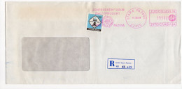 15.12.1989. INFLATIONARY MAIL,YUGOSLAVIA,SERBIA,STARA PAZOVA RECORDED COVER,INFLATION,600 DIN. ADDITIONAL STAMP - Lettres & Documents