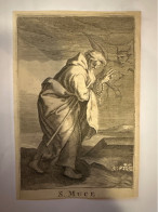 Kopergravure Sainte Muce  Graveur Harrewijn Martyr En Orient Fete 11 Mai - Collections