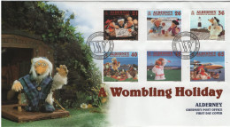 Alderney 2000 FDC Sc 148-153 The Womblies On Holiday - Alderney