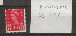 1968 MNH Scotland SG S-10y Phosphor Omitted . - Plaatfouten En Curiosa